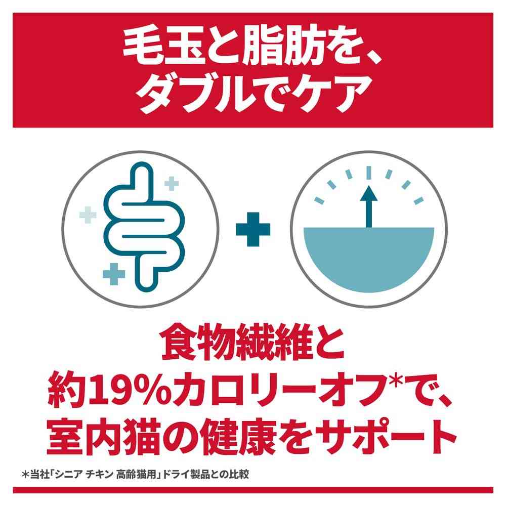 日本ヒルズ サイエンスダイエット 毛玉ケア シニア 7歳以上 高齢猫用 チキン 1.25kg - Image 3