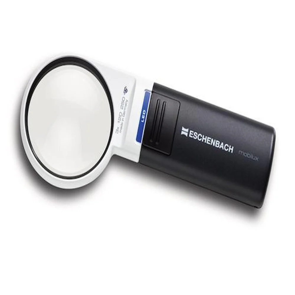 LEDワイドライトルーペ＆専用スタンド 60mmΦ(3倍) 【直送品】 返品・キャンセル・他商品と同時購入は不可