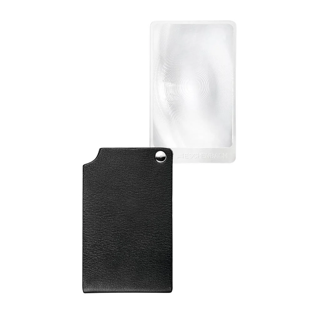 viso POCKET カード型ルーペ 革ケース付 ブラック 2.5倍 【直送品】 返品・キャンセル・他商品と同時購入は不可