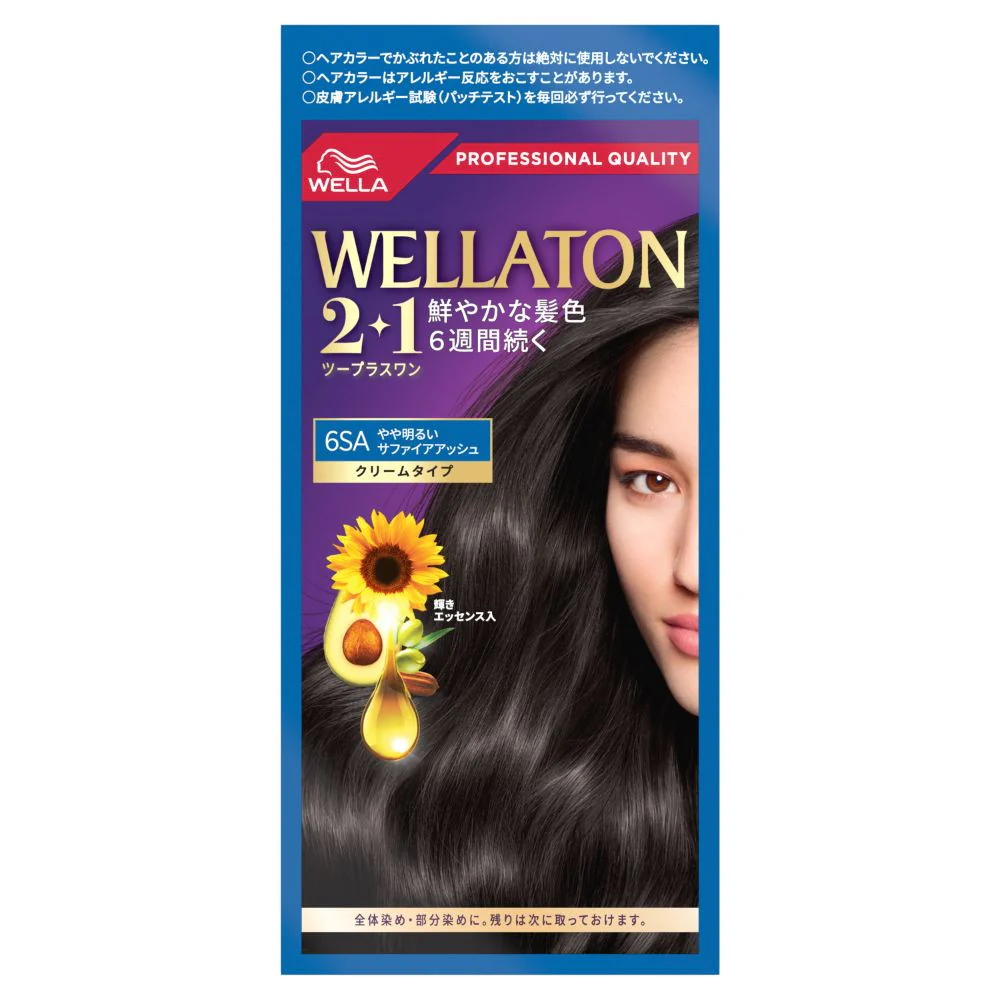 【医薬部外品】ウエラジャパン ウエラトーン 2+1 クリームタイプ 6SA A剤60g+B剤 60g+エッセンス7.3ml