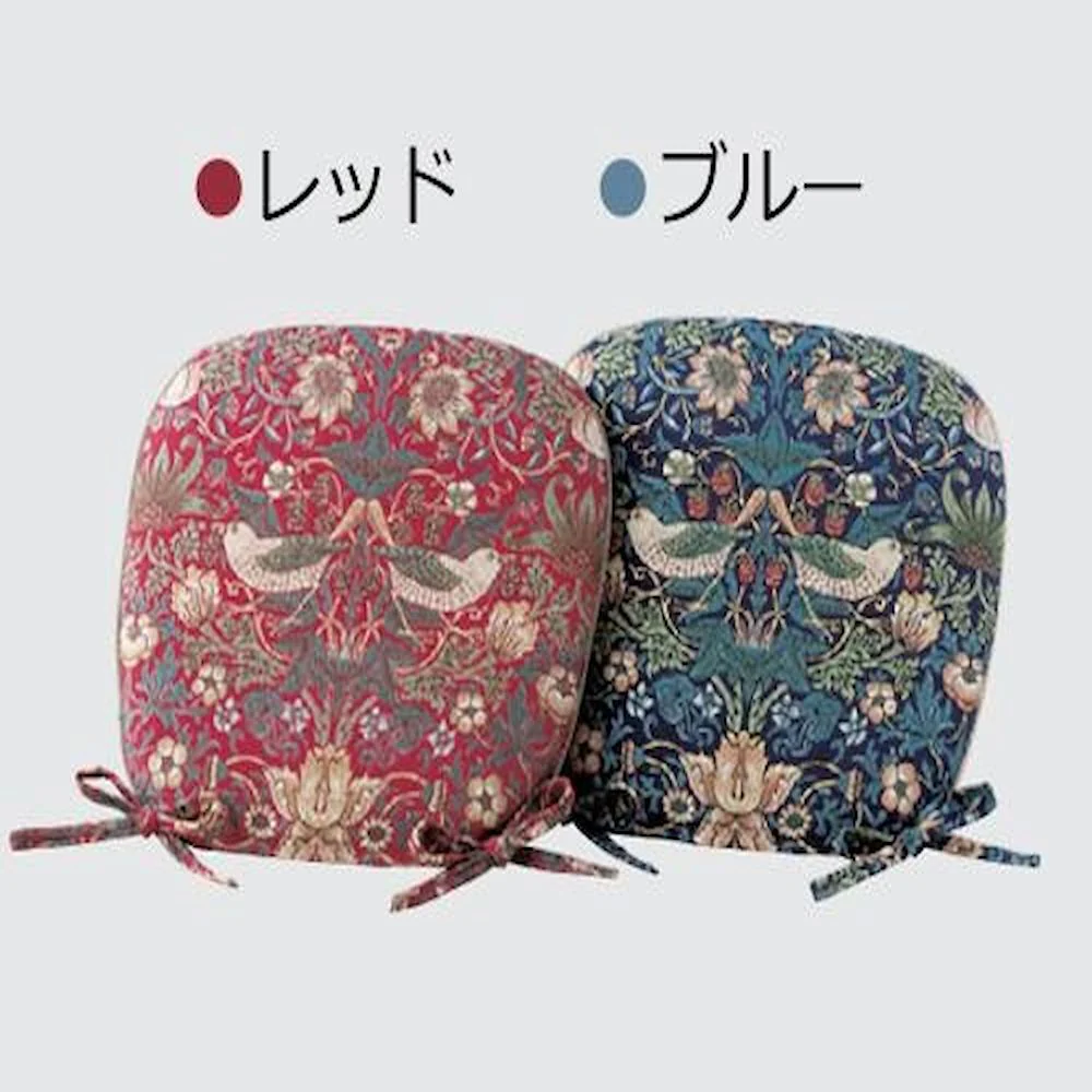 いちご泥棒 ダイニングシートクッション LN1710 ブルー 【直送品】 返品・キャンセル・他商品と同時購入は不可 - Image 2