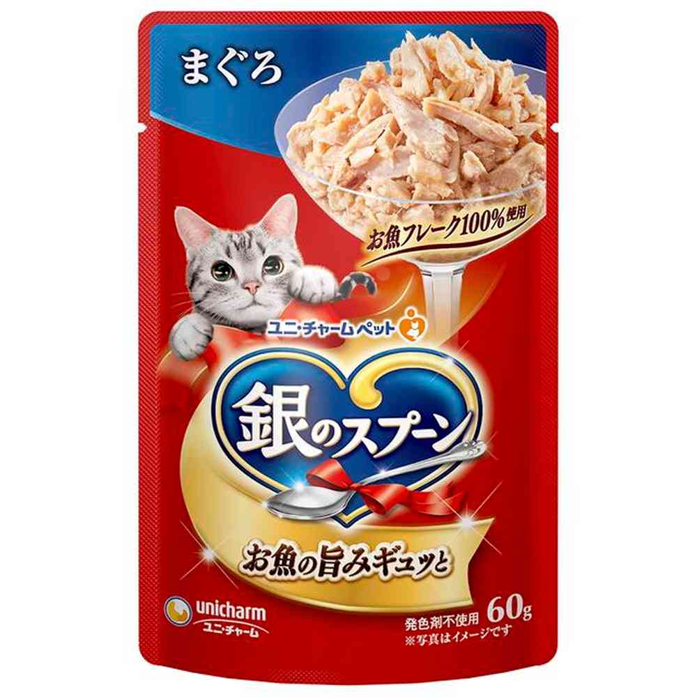 ユニ・チャーム 銀のスプーンパウチ まぐろ 60g