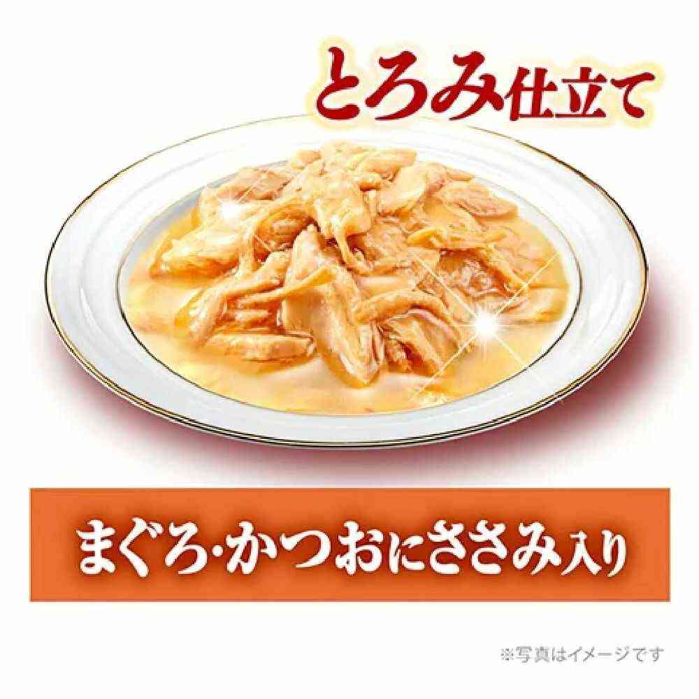 ユニチャーム 銀のスプーンパウチ とろみ仕立て まぐろ・かつおにささみ入り 60g - Image 2