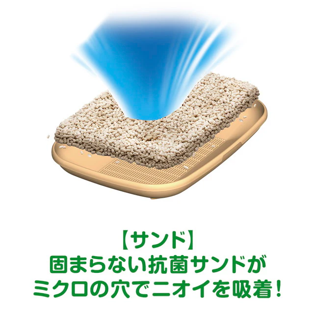 ユニ・チャーム 1週間消臭・抗菌デオトイレふんわり香る消臭・抗菌サンドナチュラルグリーン 3.8l - Image 8