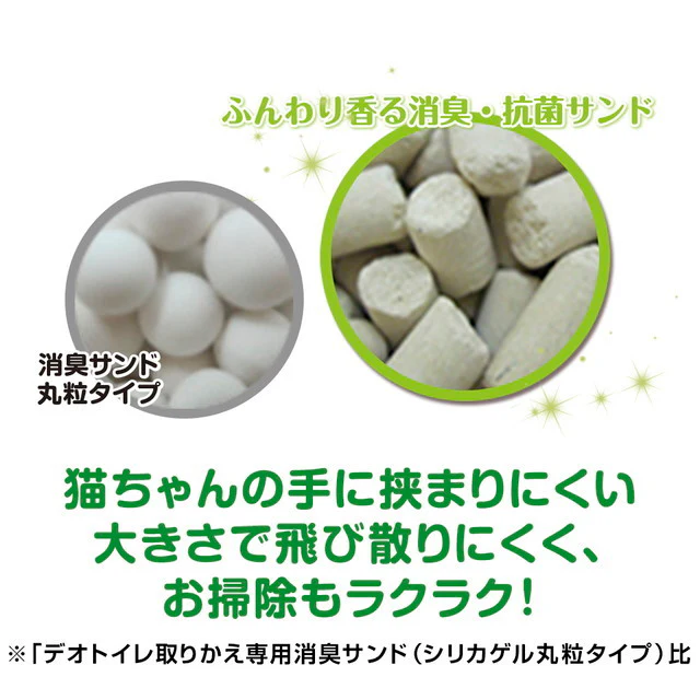 ユニ・チャーム 1週間消臭・抗菌デオトイレふんわり香る消臭・抗菌サンドナチュラルグリーン 3.8l - Image 9