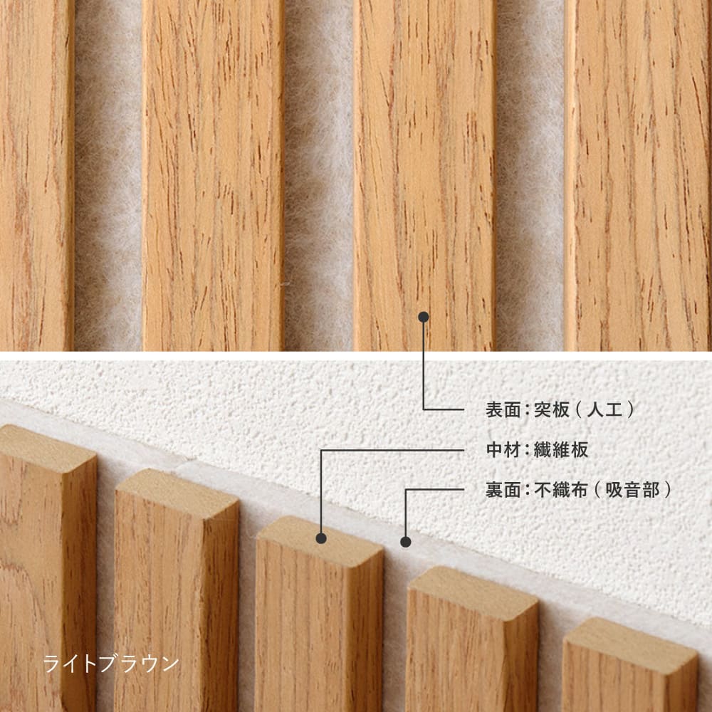 【6枚組】吸音パネル IPANELLA  ベージュ・Lブラウン 【直送品】 返品・キャンセル・他商品と同時購入は不可 - Image 11