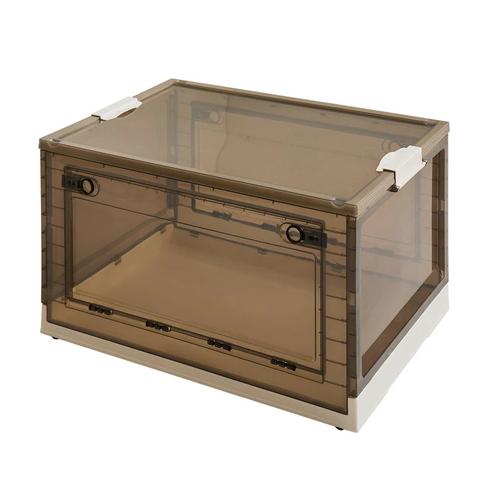 折りたたみ収納ボックス スモーク XXL 96L 2個セット 【直送品】 返品・キャンセル・他商品と同時購入は不可