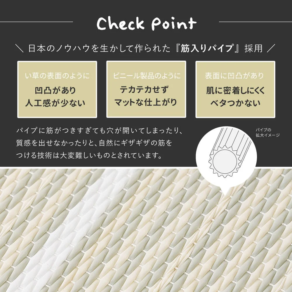 【9枚組】い草風置き畳 コトリナ ライトベージュ約82×82×2.5cm 【直送品】 返品・キャンセル・他商品と同時購入は不可 - Image 10