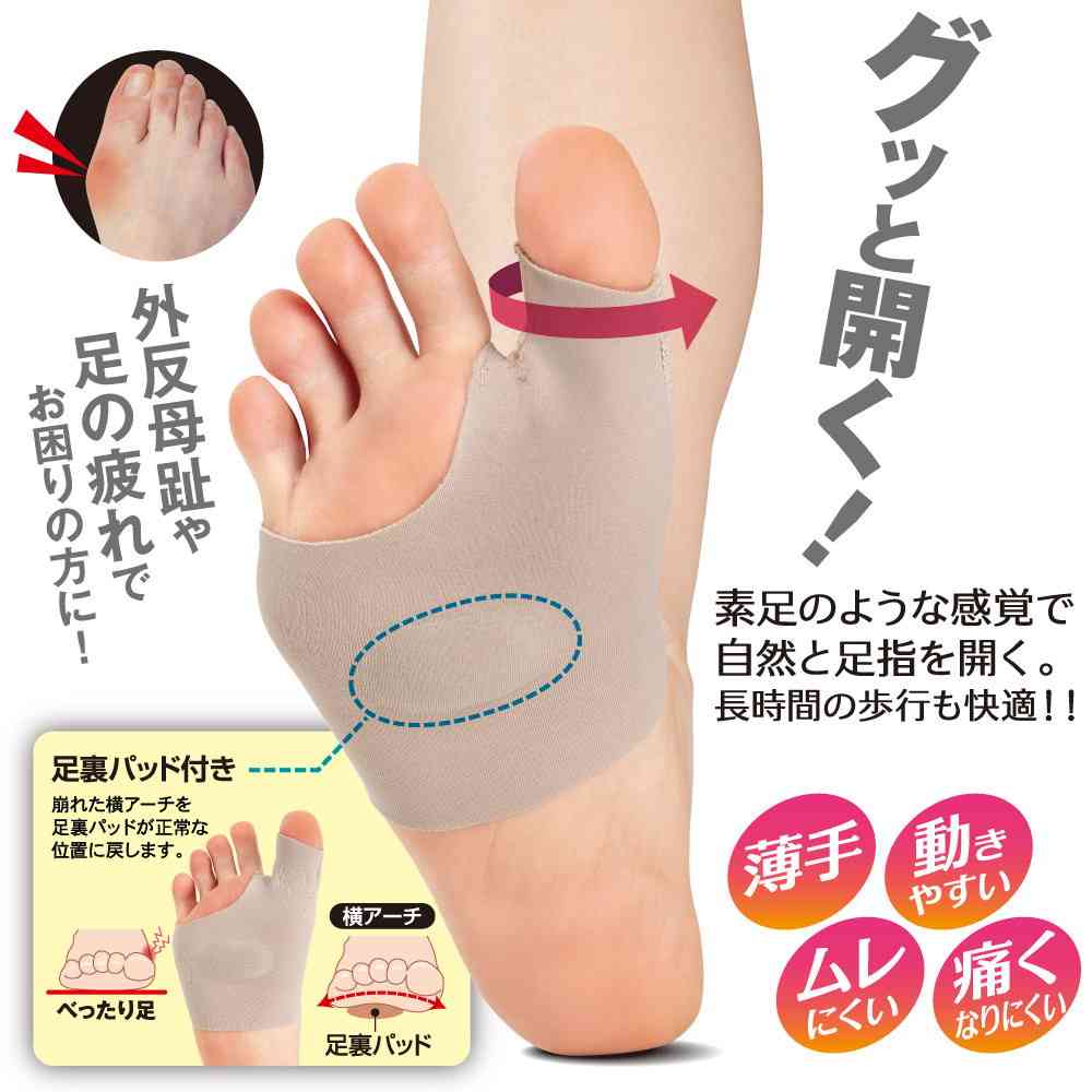 アルファックス お医者さんの(R)外反母趾サポーター ピタ肌 S 右 - Image 4