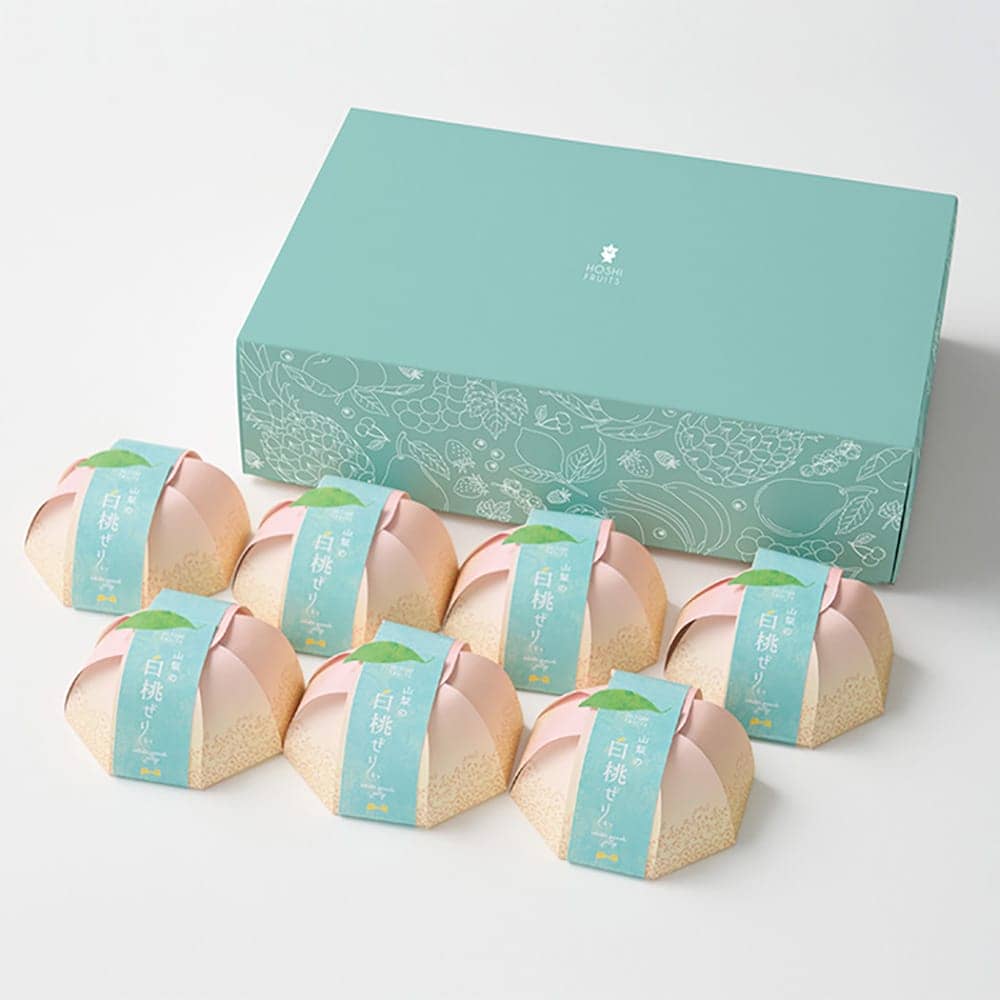 ◆ホシフルーツ 山梨の白桃ぜりぃ 7個×1箱 ◇【直送品】 返品・キャンセル・他商品と同時購入は不可 - Image 5