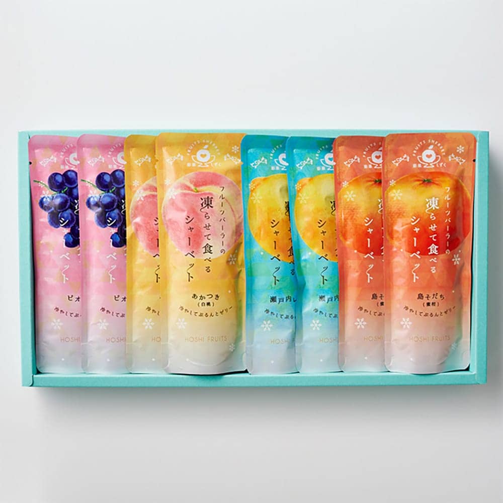 ◆凍らせて食べるシャーベット彩果しずく 8袋×1箱 ◇【直送品】 返品・キャンセル・他商品と同時購入は不可 - Image 3