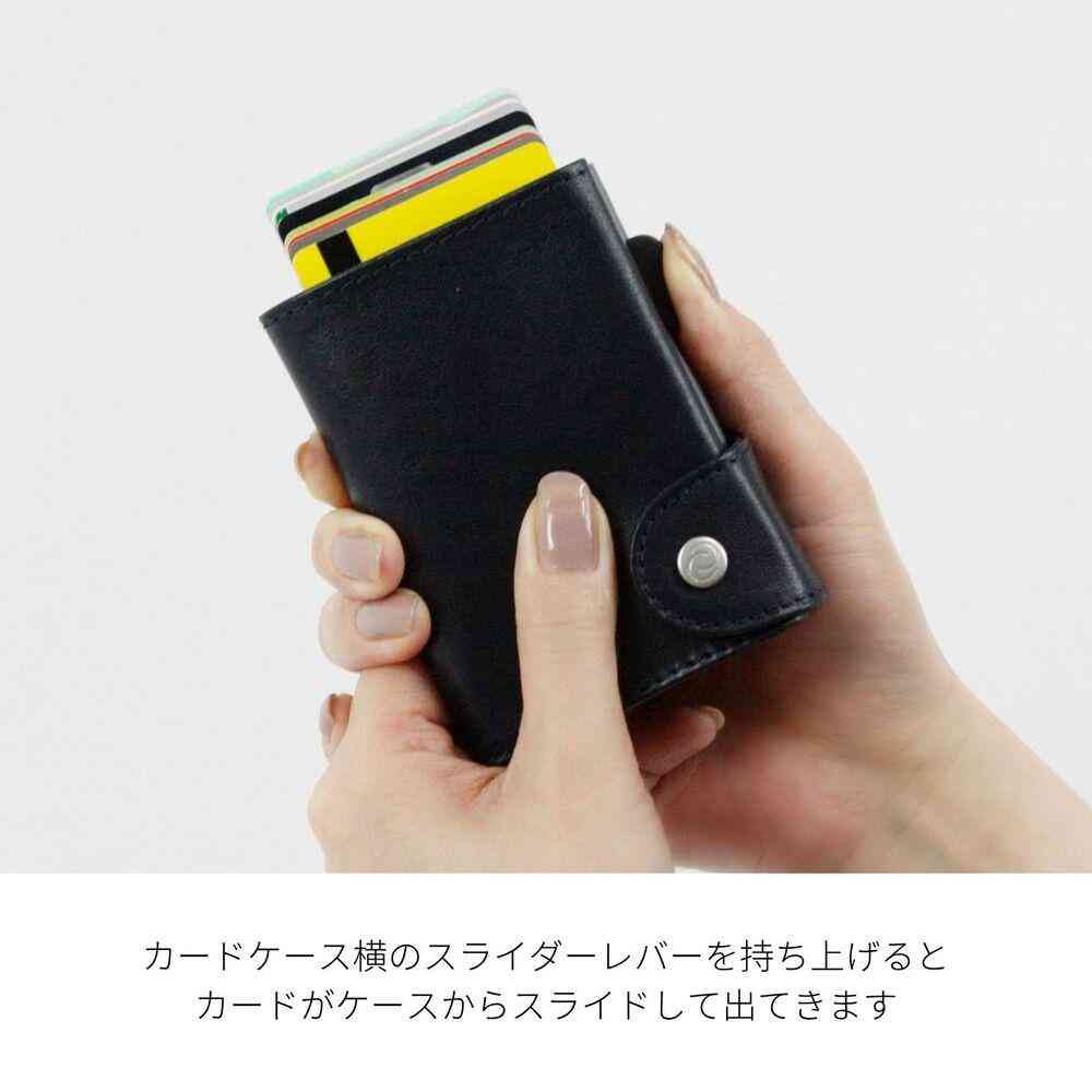 藤栄 c-secure シーセキュア カードケースホルダー ミニ財布 レッド - Image 4