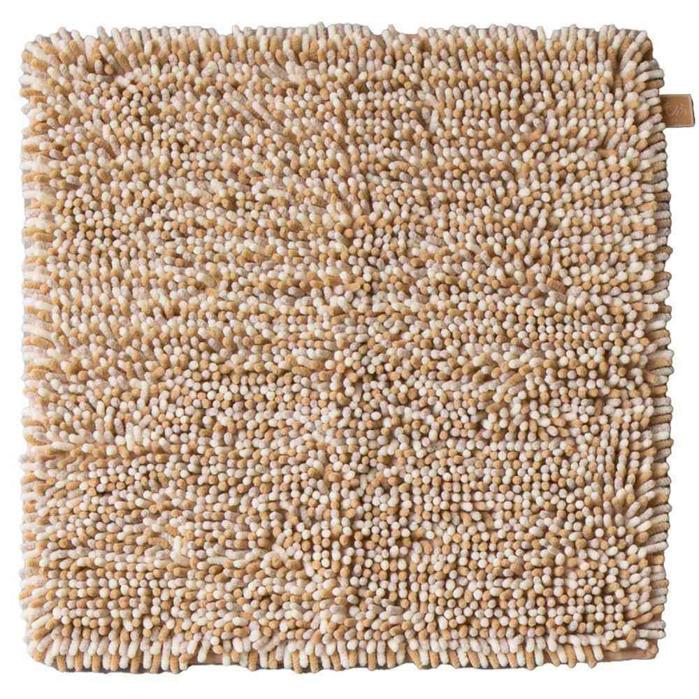 藤栄 もふ バスマット 正方形 60×60cm きなこ MF-109 - Image 2