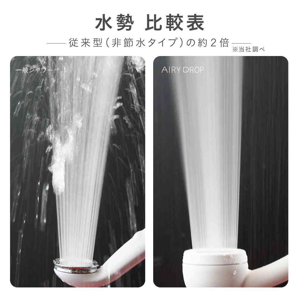 藤栄 AIRY DROP エアリードロップ 浄水シャワーヘッド ブルー AD-304 - Image 5