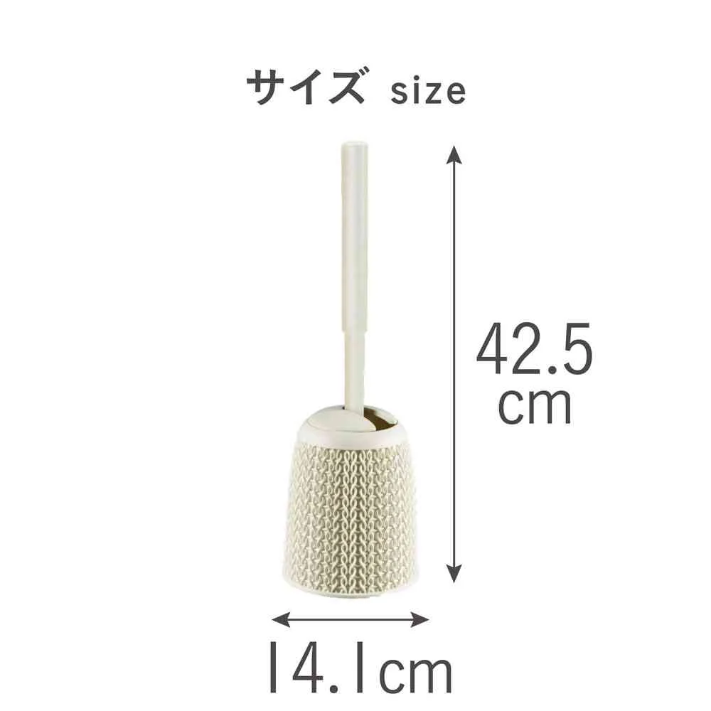 藤栄 Knit(ニット) トイレブラシ ホワイト CV-011 - Image 4