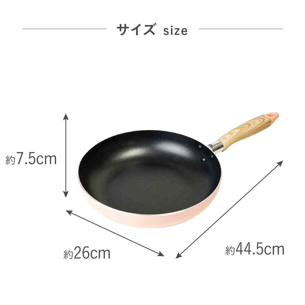 藤栄 ハヌルパン フライパン 26cm ピンク - Image 4