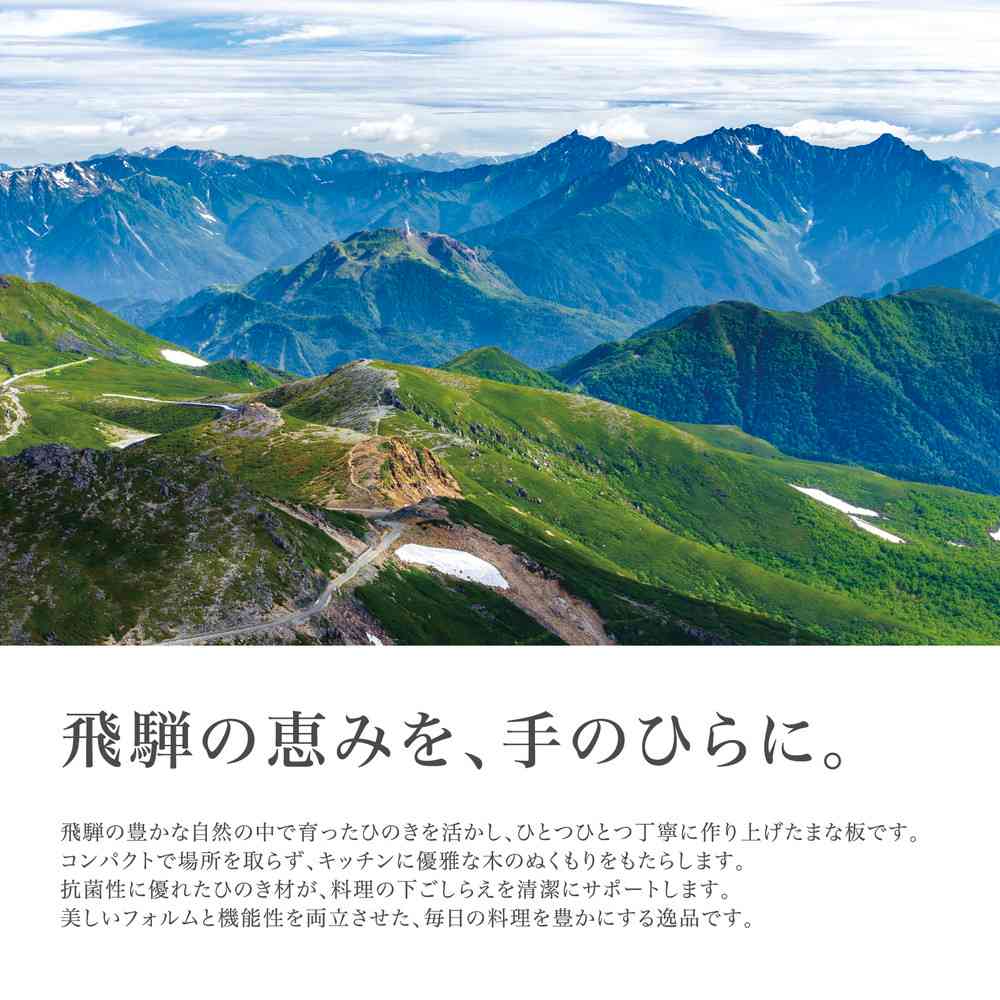 藤栄 HIDANOKI 立つまるいまな板 M HN-002 - Image 4