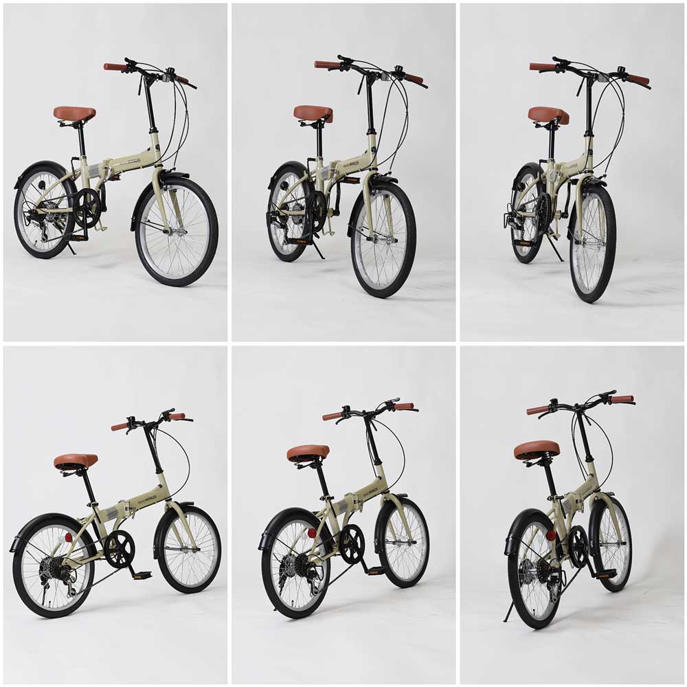 折りたたみ自転車 6段変速 MF202 【直送品】 返品・キャンセル・他商品と同時購入は不可 - Image 5