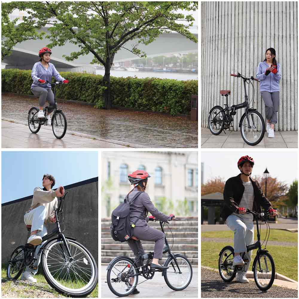 折りたたみ自転車 6段変速 MF202 【直送品】 返品・キャンセル・他商品と同時購入は不可 - Image 7