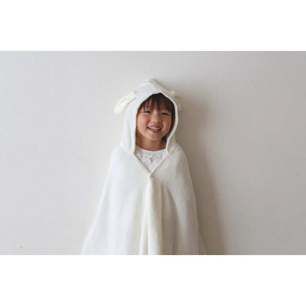 sampo-さんぽ- オーガニックバスポンチョ うさぎ 【直送品】 返品・キャンセル・他商品と同時購入は不可 - Image 2