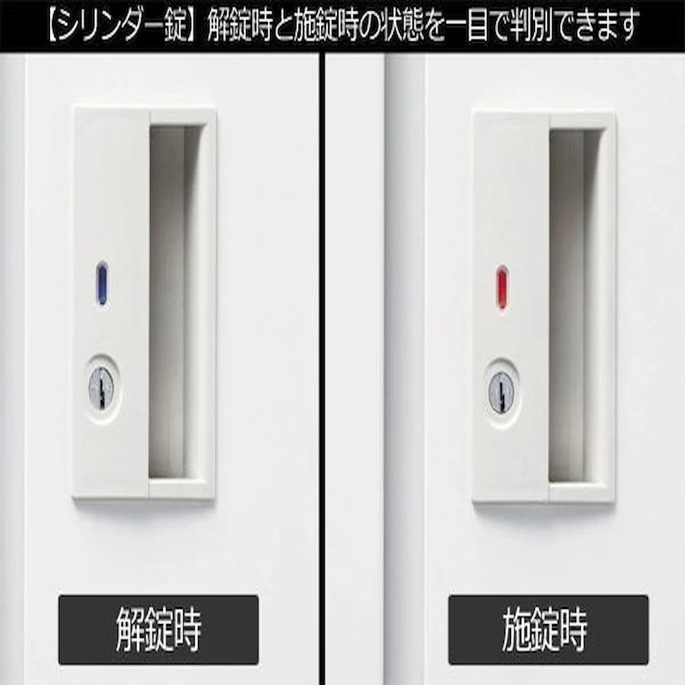 8人用ロッカー 4連2号2段 COM-L87-W 【直送品】 返品・キャンセル・他商品と同時購入は不可 - Image 3