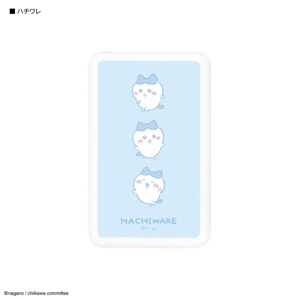 グルマンディーズ ちいかわ ハチワレ MagSafe対応 ワイヤレスリチウム充電器 5000mAh 1個