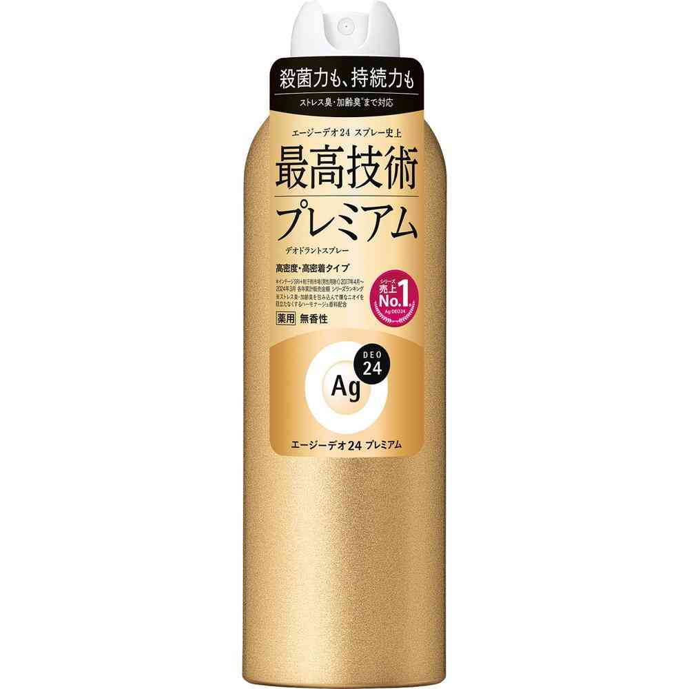 【医薬部外品】ファイントゥデイ エージーデオ24 デオドラントスプレー プレミアム 無香性 LL 180g