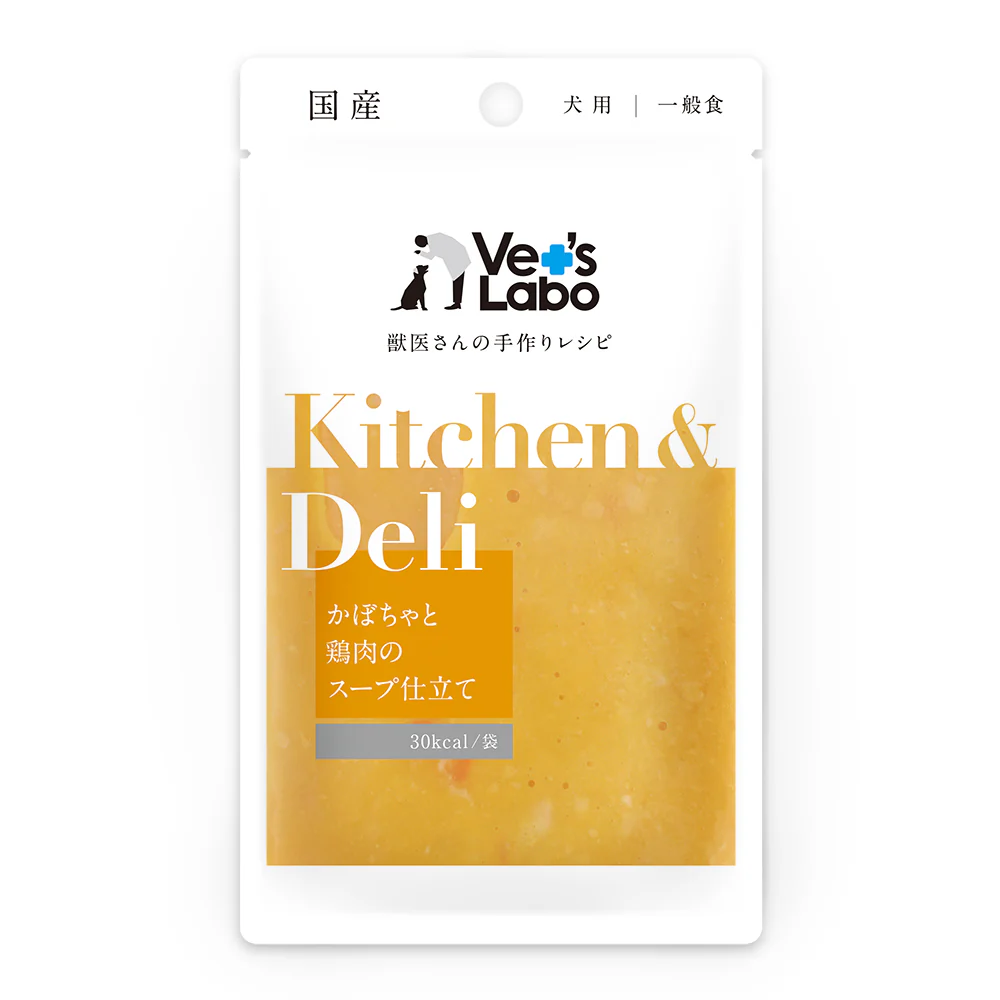 ジャパンペットコミュニケーションズ キッチン＆デリ 犬用 かぼちゃと鶏肉のスープ仕立て 80g