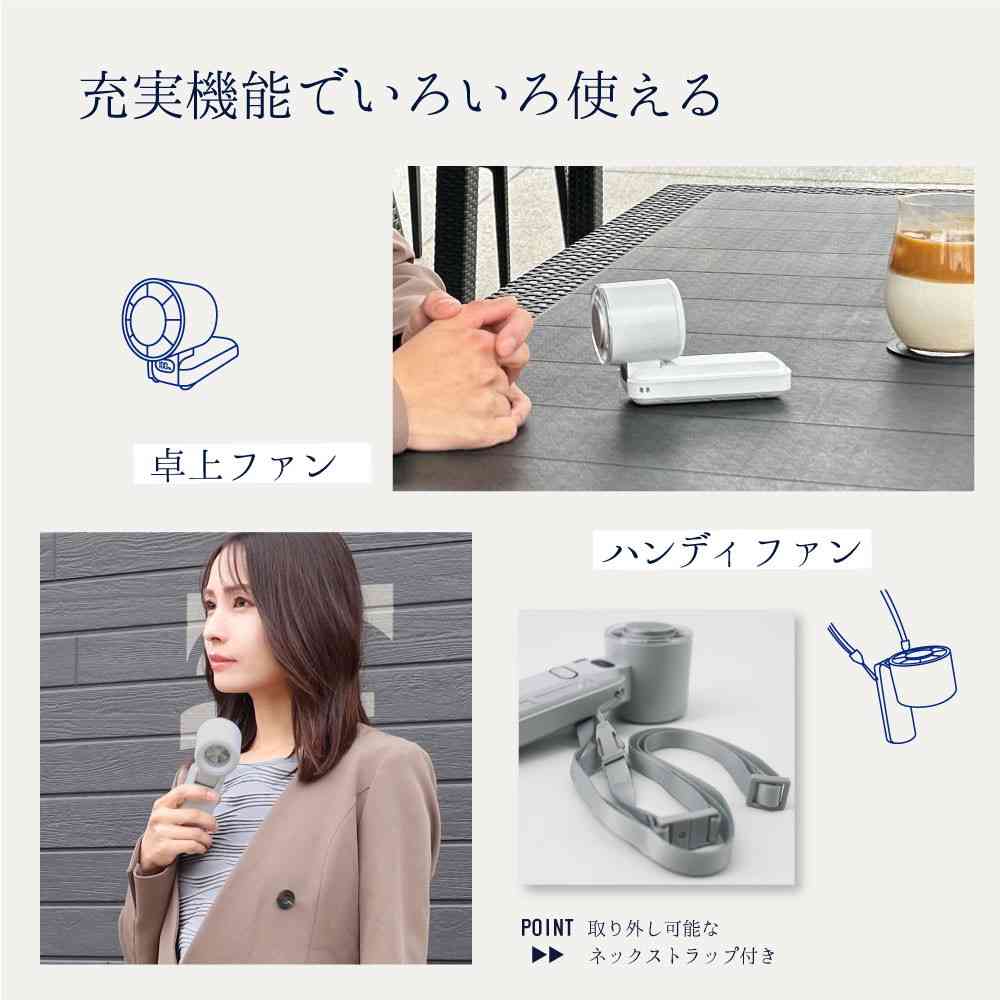 Newseed リン酸鉄仕様 長寿命 ICEプレート & 液晶表示付ハンディファン - Image 7