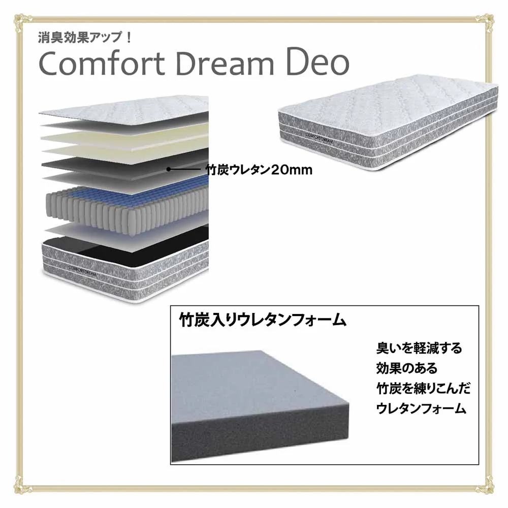 厚み24cmSポケットコイルマットレスCFDM-Deo-S 【直送品】 返品・キャンセル・他商品と同時購入は不可 - Image 4