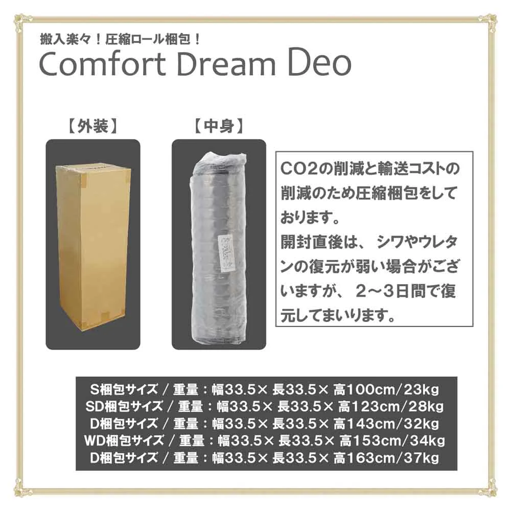 厚み24cmQポケットコイルマットレスCFDM-Deo-Q 【直送品】 返品・キャンセル・他商品と同時購入は不可 - Image 11