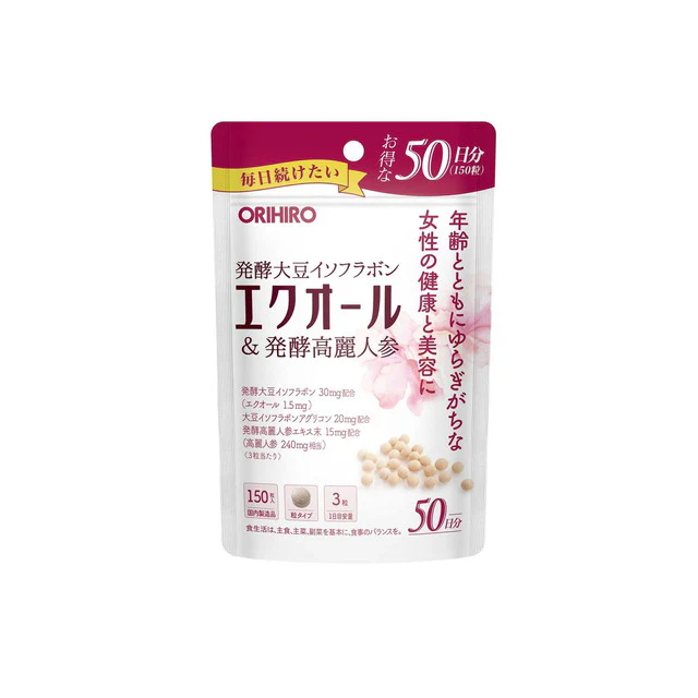 ◆オリヒロ エクオール&発酵高麗人参 徳用150粒