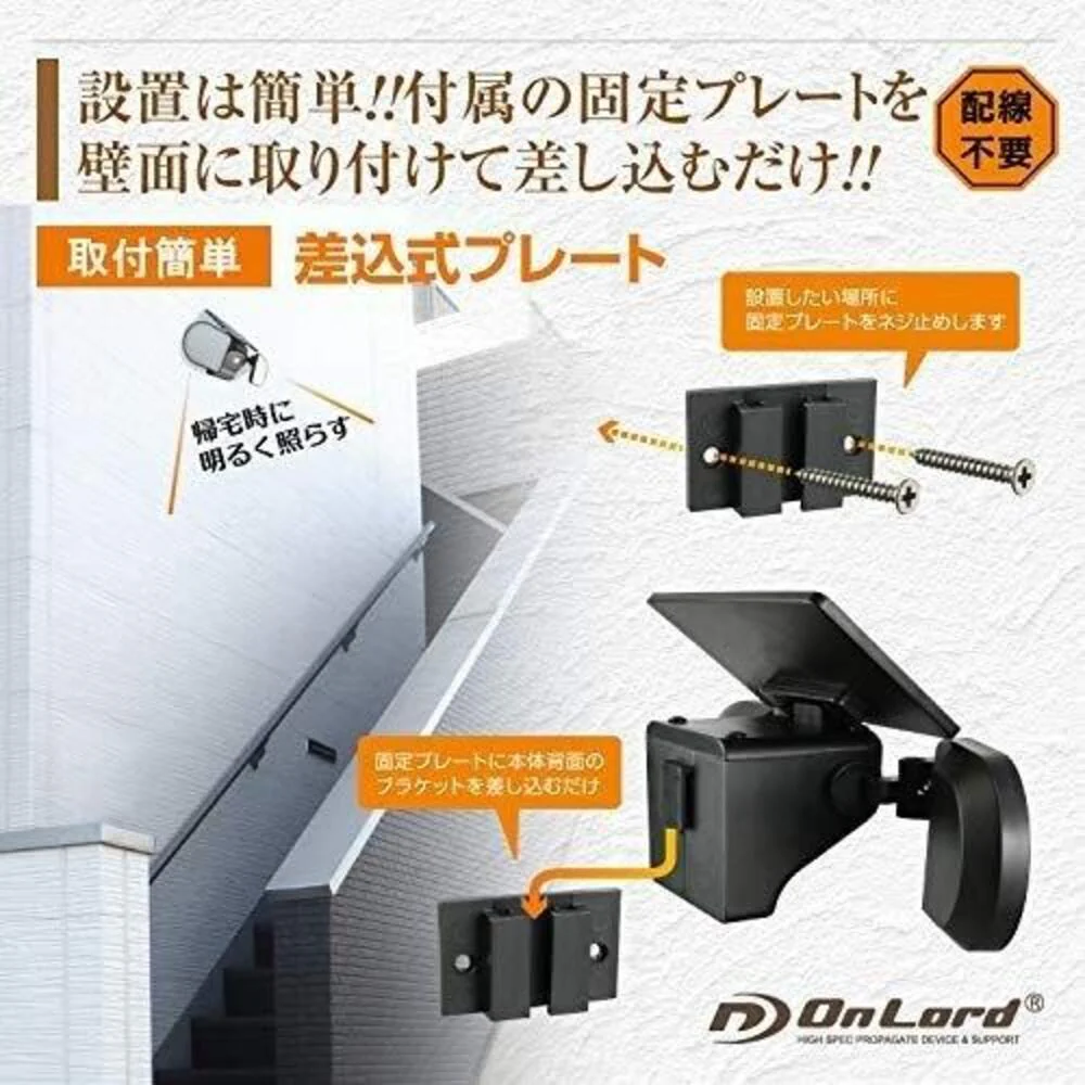オンスクエア ソーラーLED・センサーウォールライト 1台 - Image 15