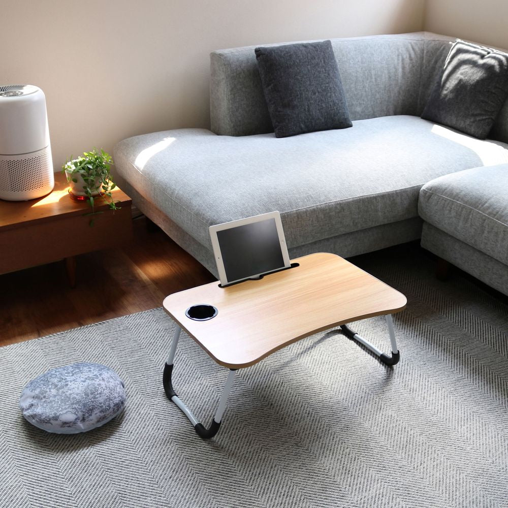 トレードワン 折りたたみガジェットテーブル ブラウンウッド - Image 17