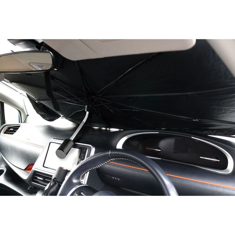 トレードワン 車用折りたたみ式サンシェードパラソル フレキシブル S - Image 3