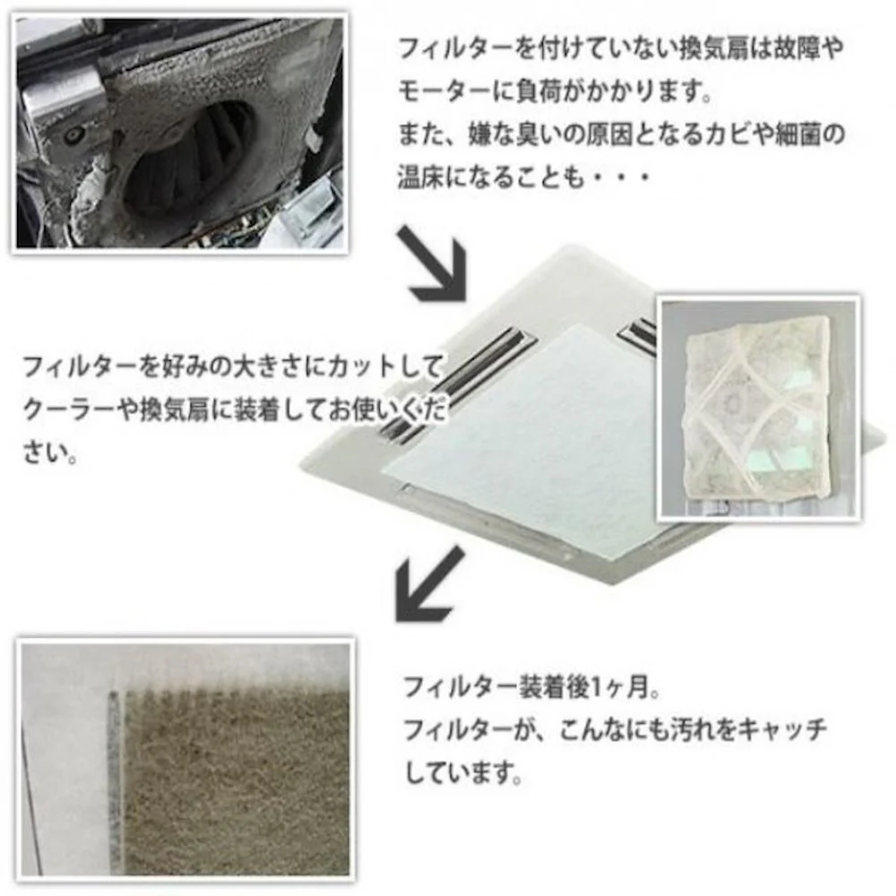 エコフレギュラー フィルターロール巻き 幅90cm×厚み2mm×50m 【直送品】 返品・キャンセル・他商品と同時購入は不可 - Image 3
