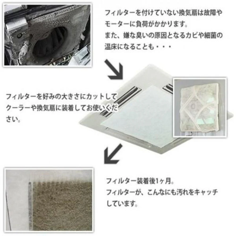 エコフレギュラー フィルターロール巻き 幅30cm×厚み2mm×50m巻 【直送品】 返品・キャンセル・他商品と同時購入は不可 - Image 3