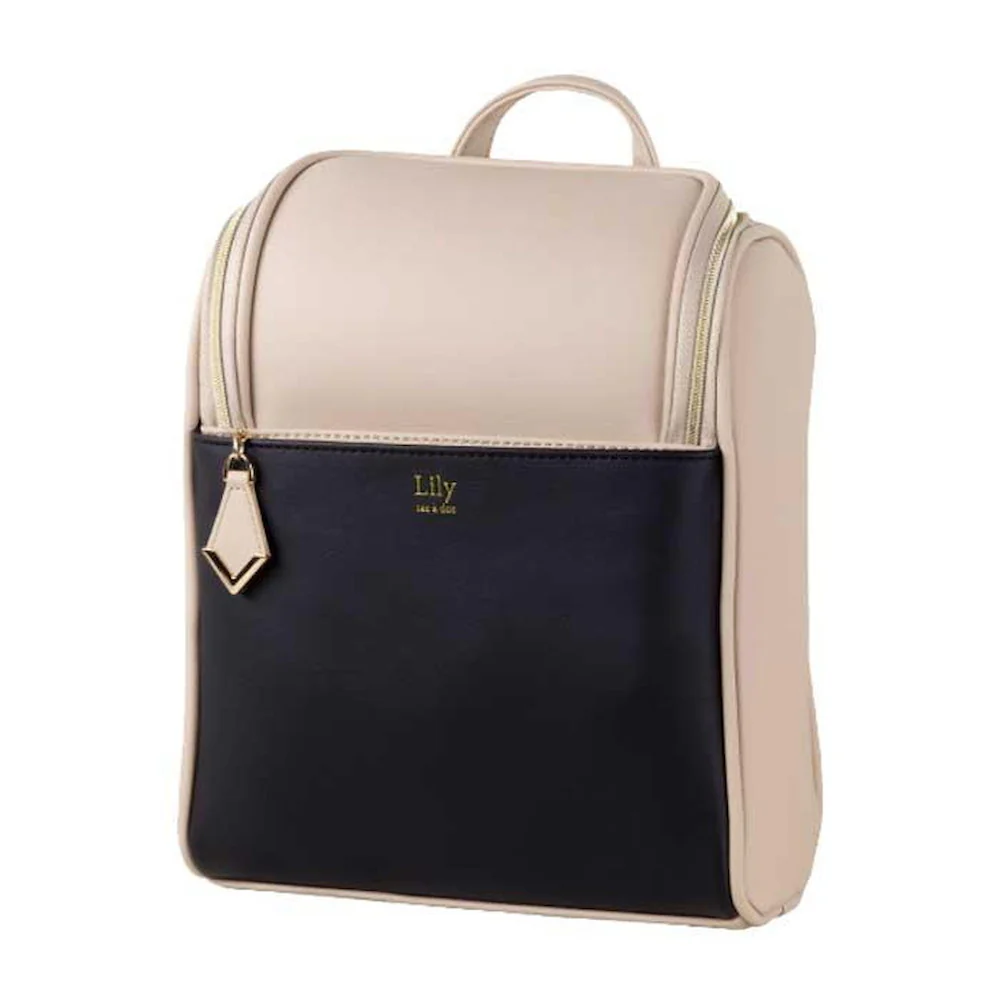 ミニリュックサック Bag-Lily-M03 ベージュ×ブラック 【直送品】 返品・キャンセル・他商品と同時購入は不可
