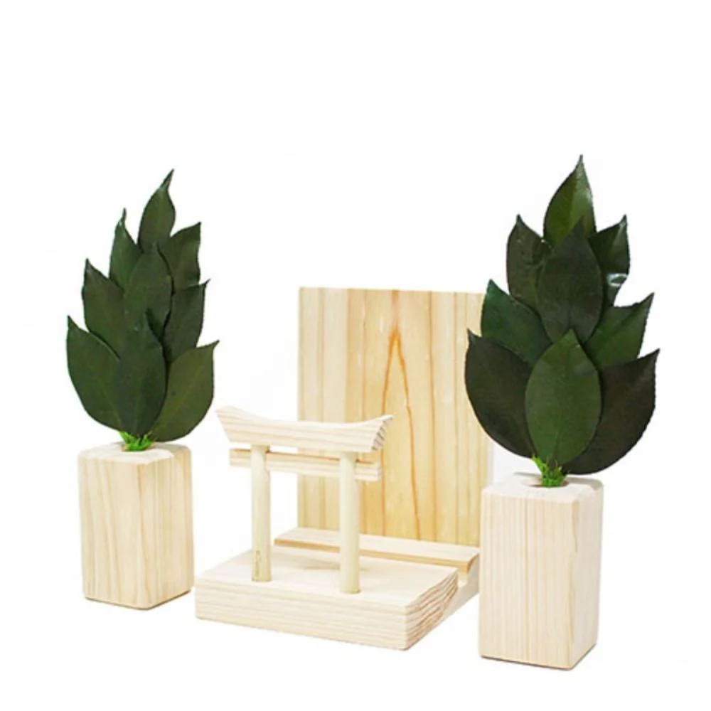 ミニ S 榊 鳥居付き 神棚セット ST-033 【直送品】 返品・キャンセル・他商品と同時購入は不可