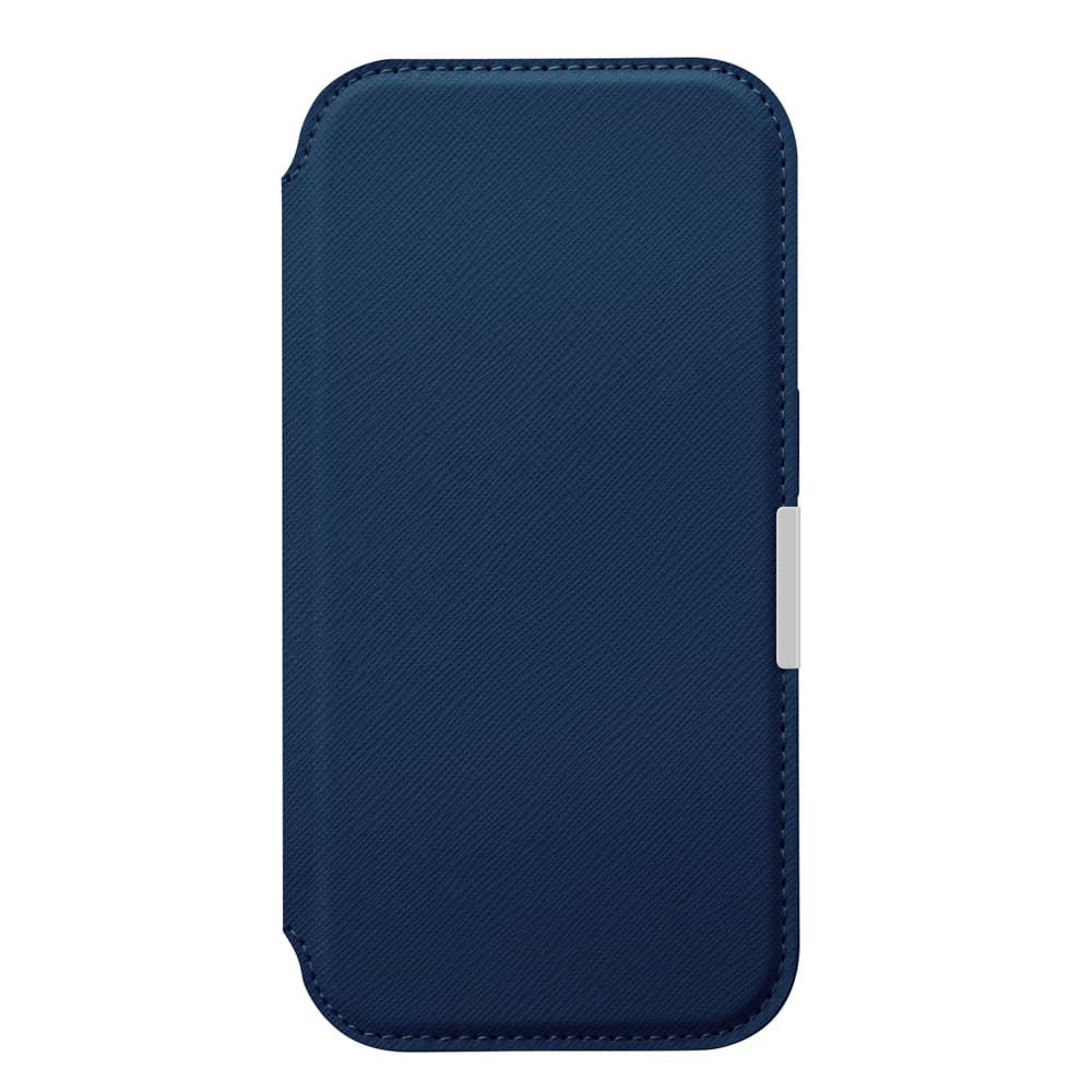 PGA iPhone 17用 ガラスフリップケース サフィアーノ調／ネイビー PG-25AGF04NV 65g - Image 3