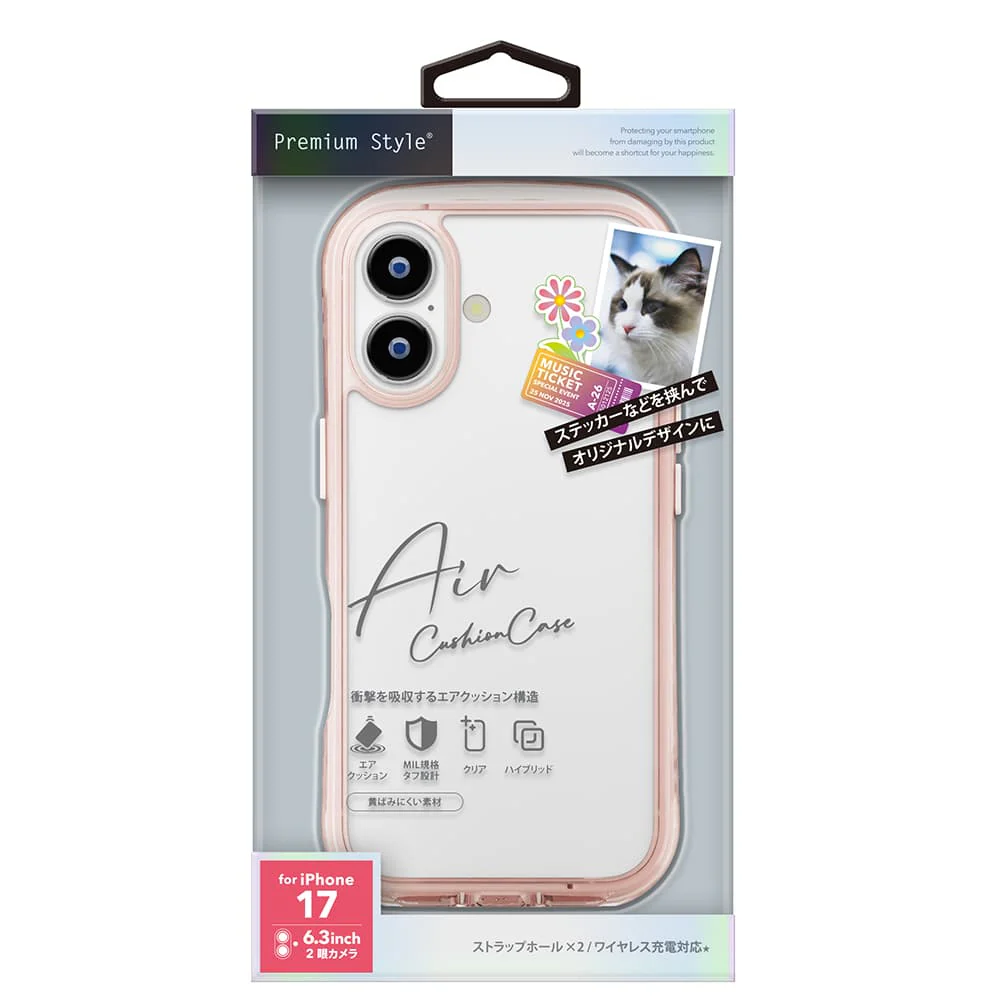 PGA iPhone 17用 エアクッションケース サクラ PG-25AAR03PK 40g - Image 2