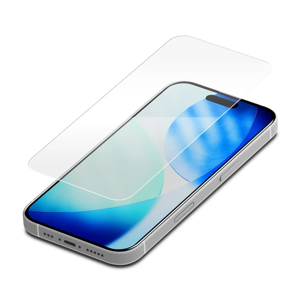 PGA iPhone 17／17 Pro／16 Pro用 液晶全画面保護ガラス AR／動画特化／高透明 13g