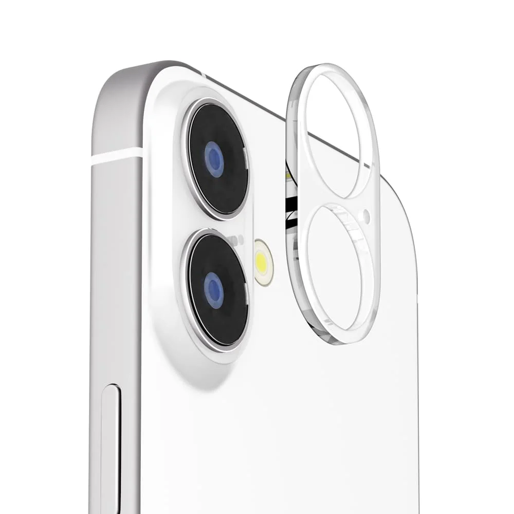 PGA iPhone 17／16／16 Plus用 カメラレンズフレーム クリア 2g