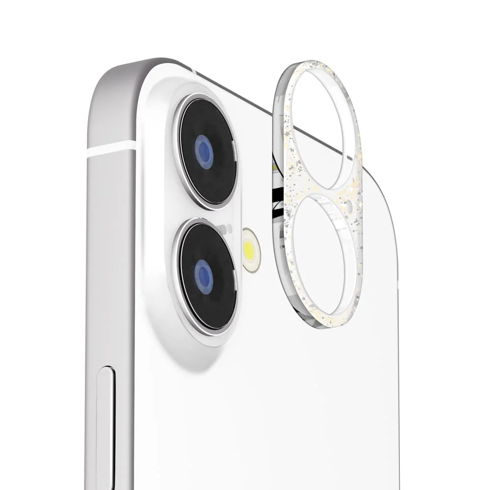 PGA iPhone 17/16/16 Plus用 カメラレンズフレーム ラメ 2g