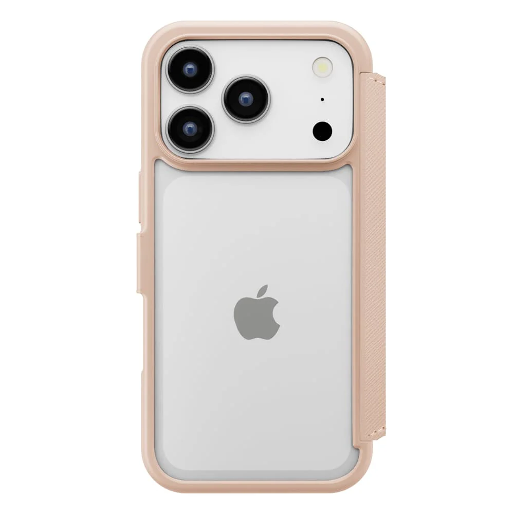 PGA iPhone 17 Pro用 ガラスフリップケース サフィアーノ調/ピンク 65g - Image 5