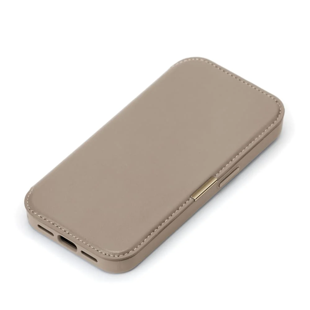PGA iPhone Air用 ガラスフリップケース ベージュ 80g