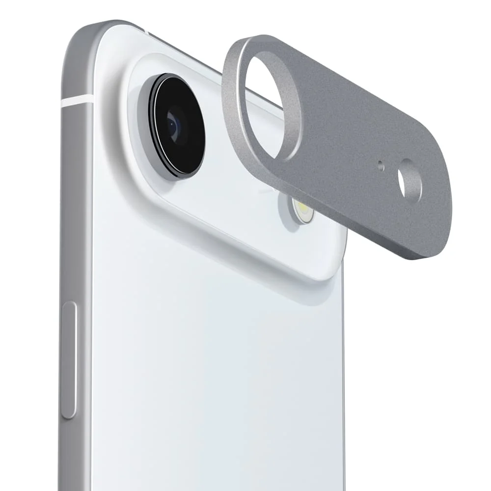 PGA iPhone Air用 カメラレンズフレーム アルミ/シルバー 9g