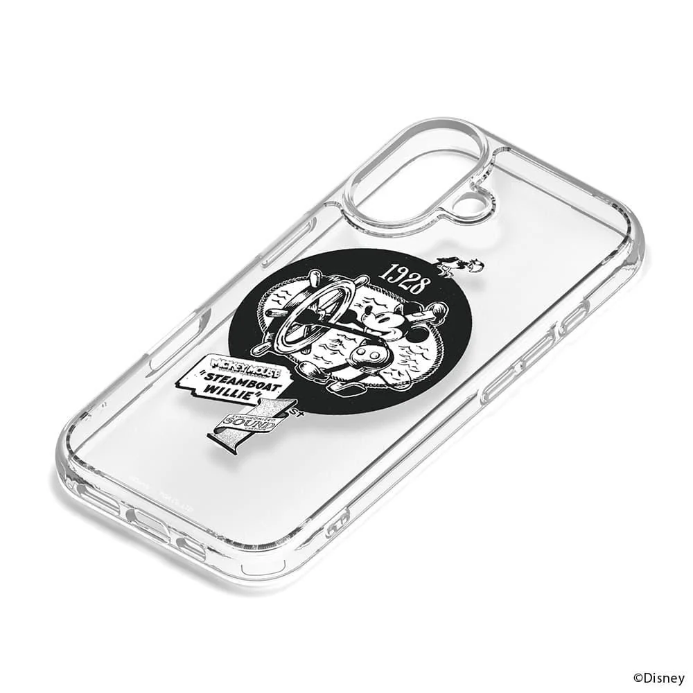 PGA iPhone 17用 MagSafe対応 ハイブリッドケース 蒸気船ウィリー 35g
