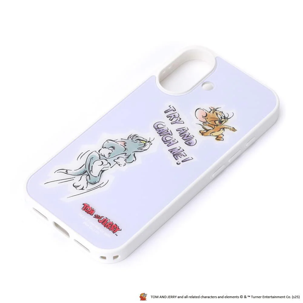 PGA iPhone 17用 MagSafe対応 アクリルパネルケース トムとジェリー／パープル 50g
