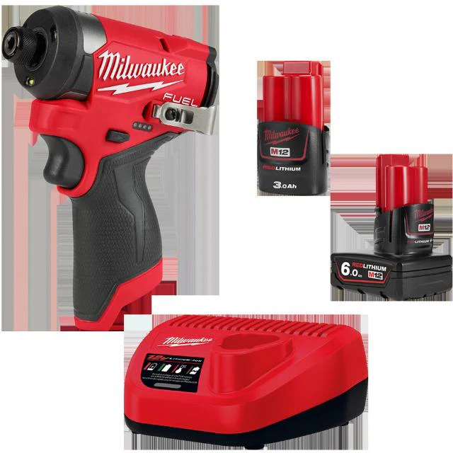 milwaukeeM12FUELインパクトドライバー6.0AH&3.0AH 【直送品】 返品・キャンセル・他商品と同時購入は不可